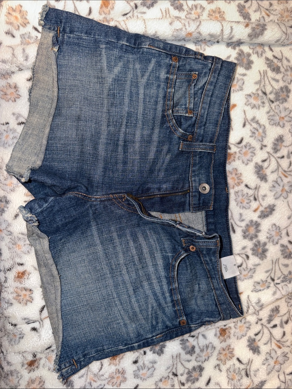 Levi's Women's Indigo Blue Denim Cutoff Shorts